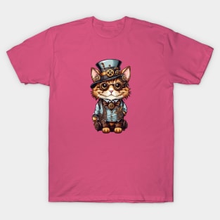 Steampunk, Cat venturer, Victorian Cat T-Shirt